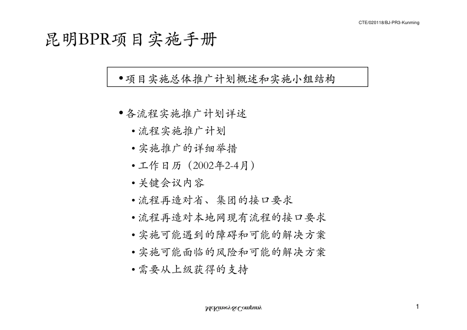 037麦肯锡-中国电信流程实施咨询方案（定稿版）.pdf_第2页