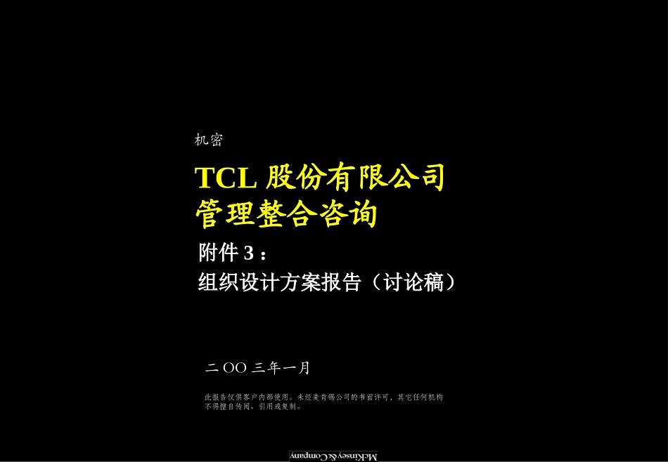 麦肯锡TCL股份组织结构设计方案.ppt_第1页