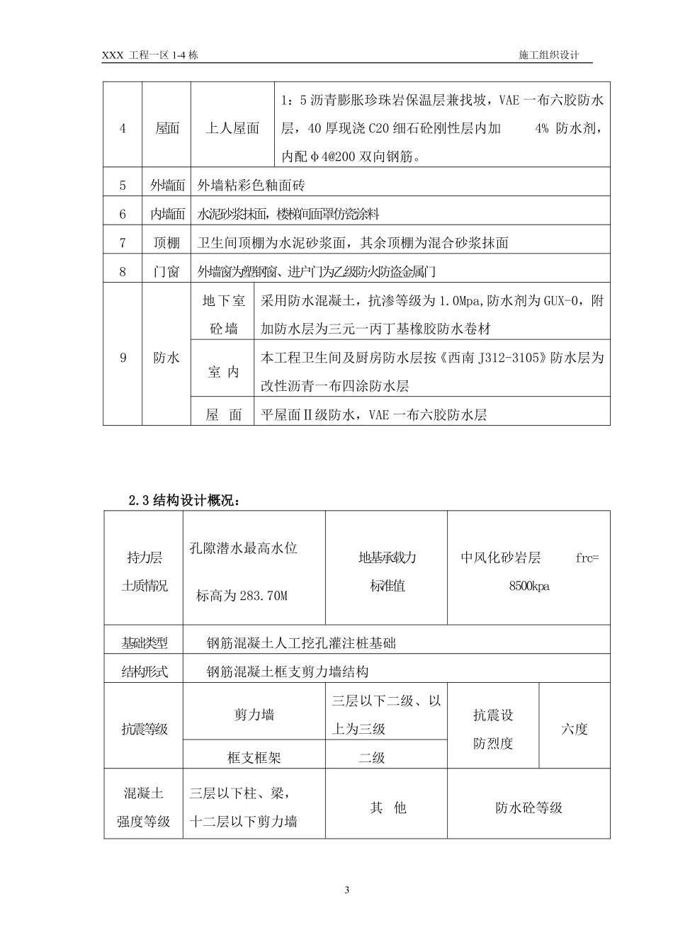 3、33层剪力墙机构(高层建筑)施工方案正式稿.pdf_第3页