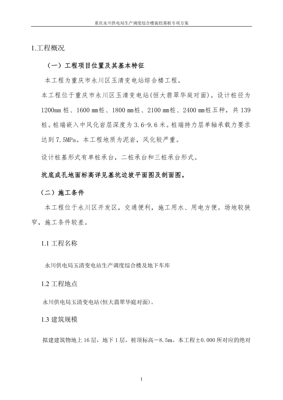 新旋挖成孔、混凝土灌注桩施工组织设计方案.(含施工进度计划图)doc.pdf_第1页