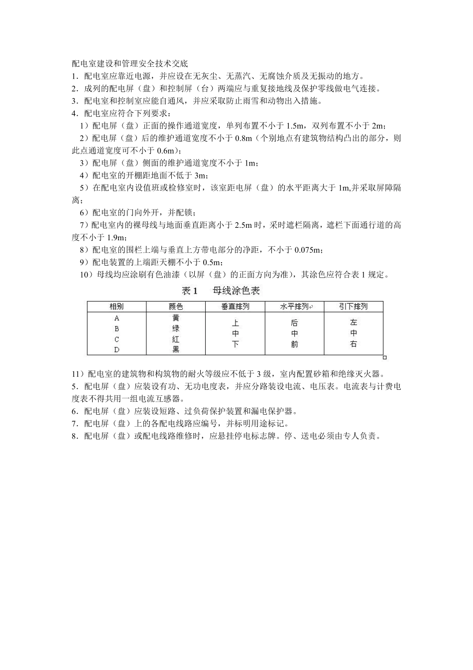 053配电室建设和管理安全技术交底.pdf_第1页