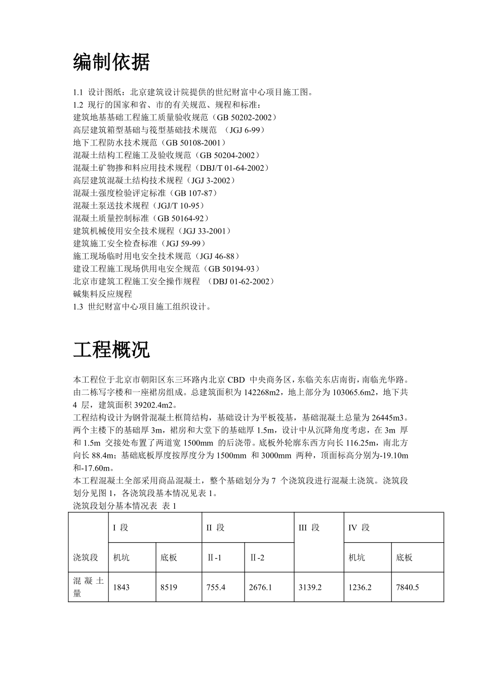 世纪财富中心基础底板混凝土工程施工方案.pdf_第2页