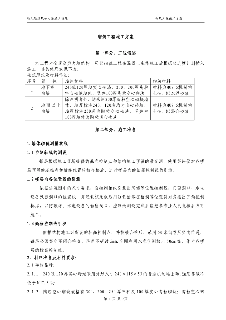 二次结构－砌筑工程施工方案-8wr.pdf_第1页