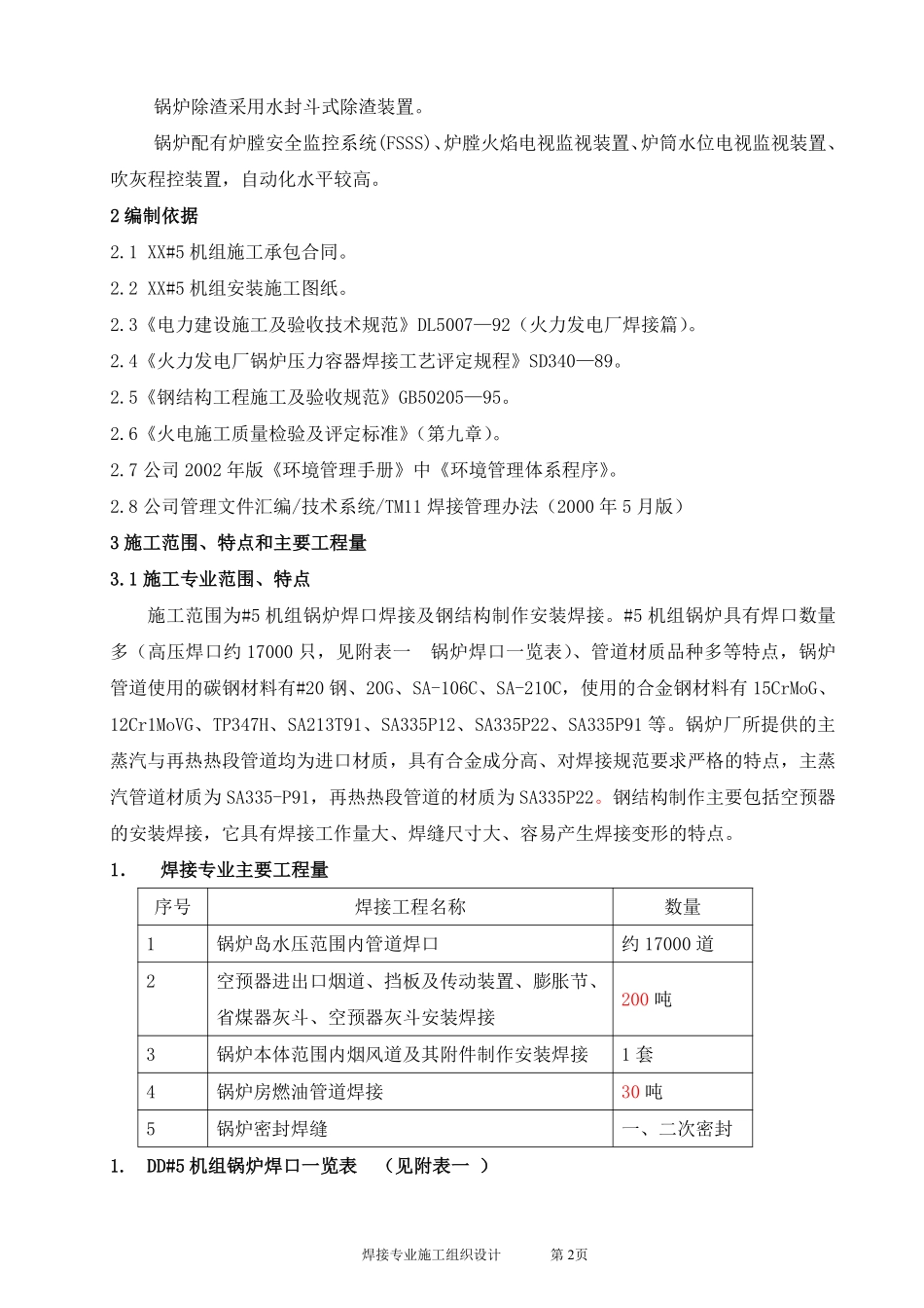 2台330MW锅炉焊接施工组识设计.pdf_第2页