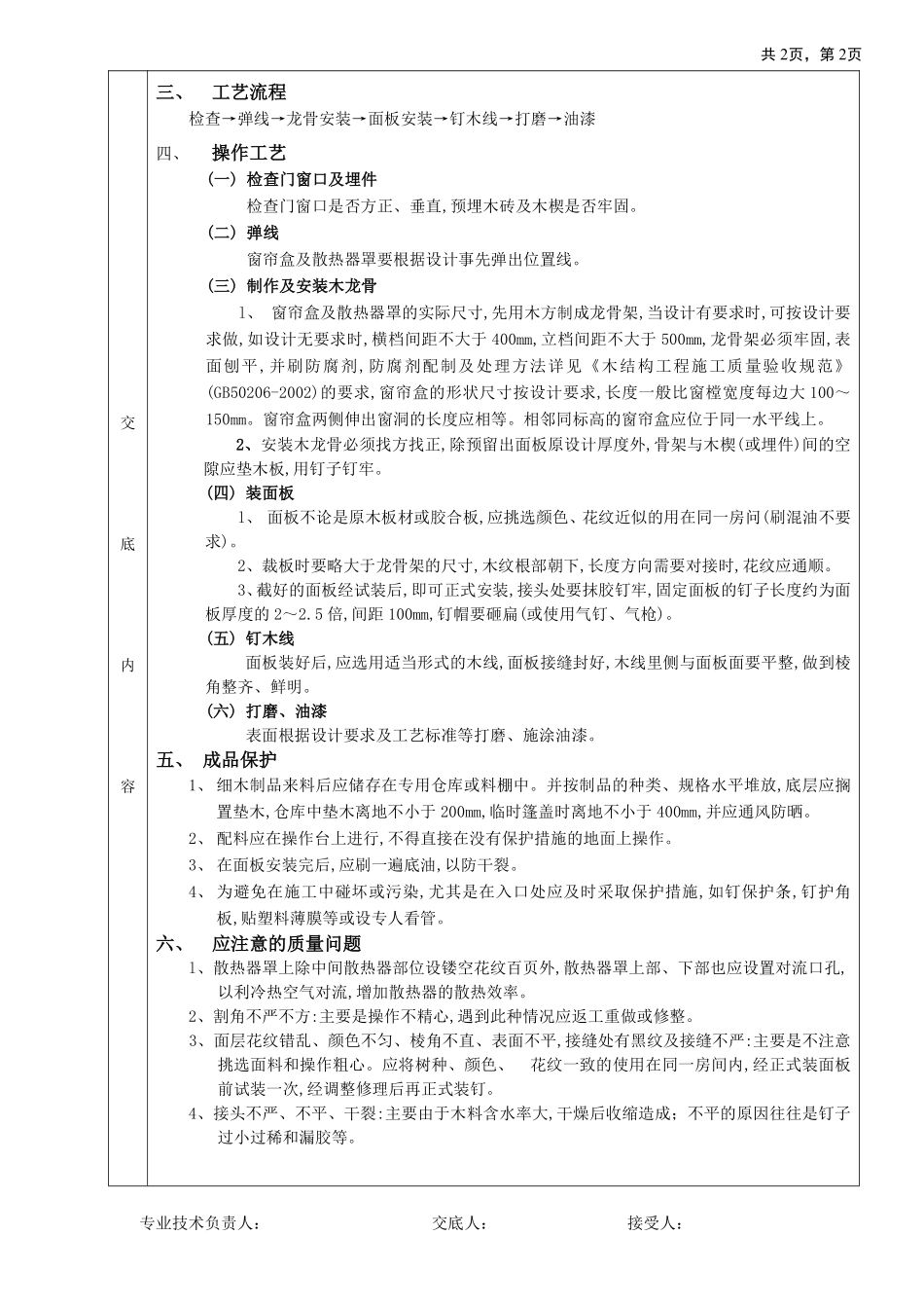 24窗帘盒、窗台板和散热器罩工程.pdf_第2页