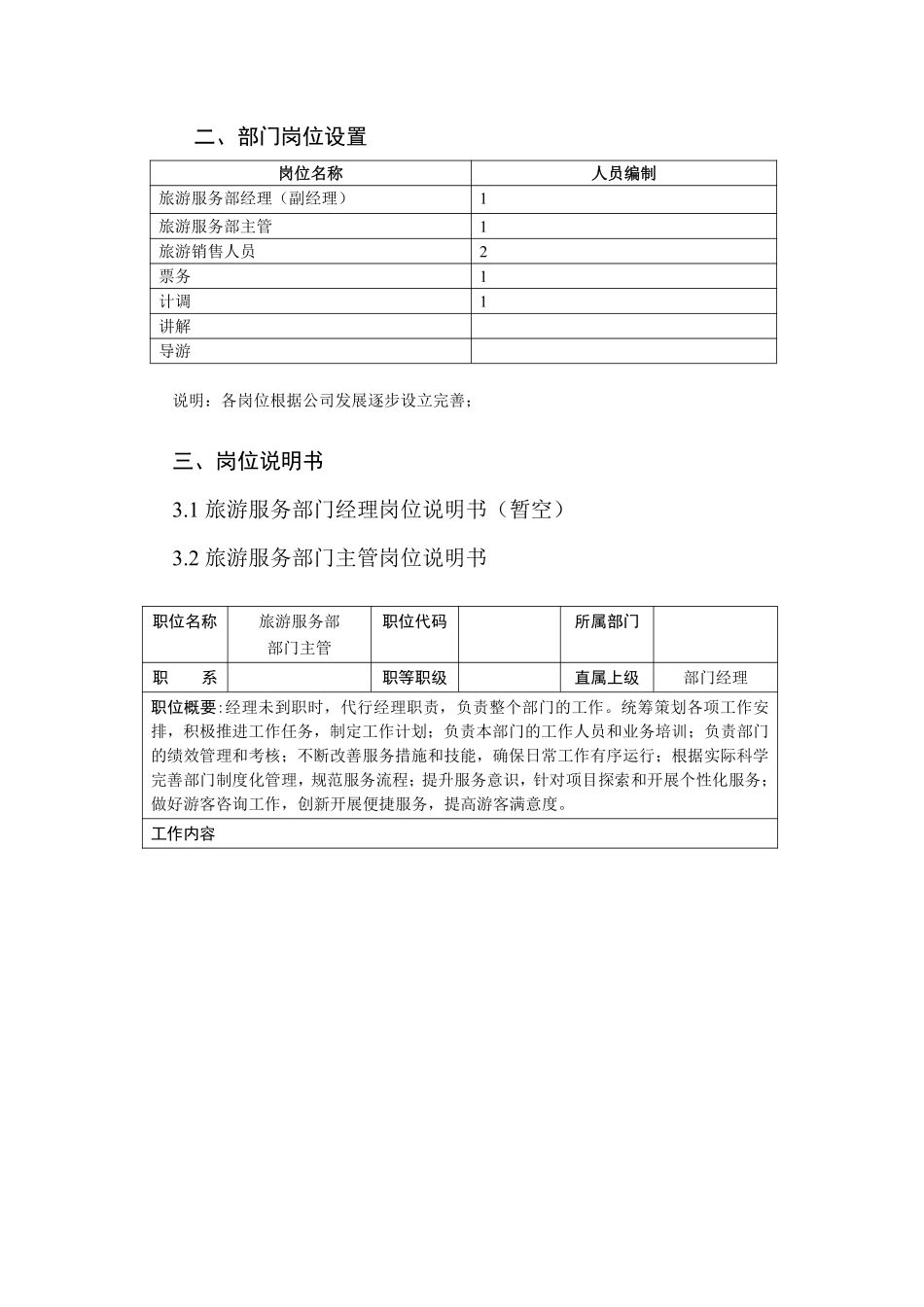 旅游部职能与岗位说明书---文本资料.pdf_第3页