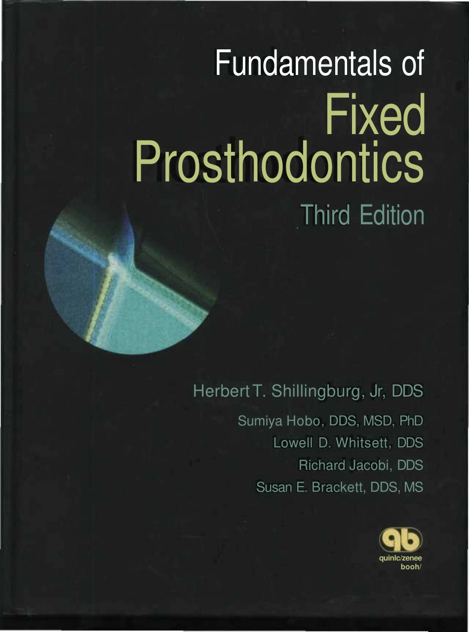 Fundamentals of Fixed prosthodontics.pdf_第1页