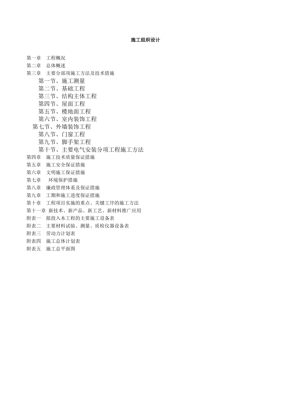 2017项目部框架结构施工组织设计完整.docx_第1页