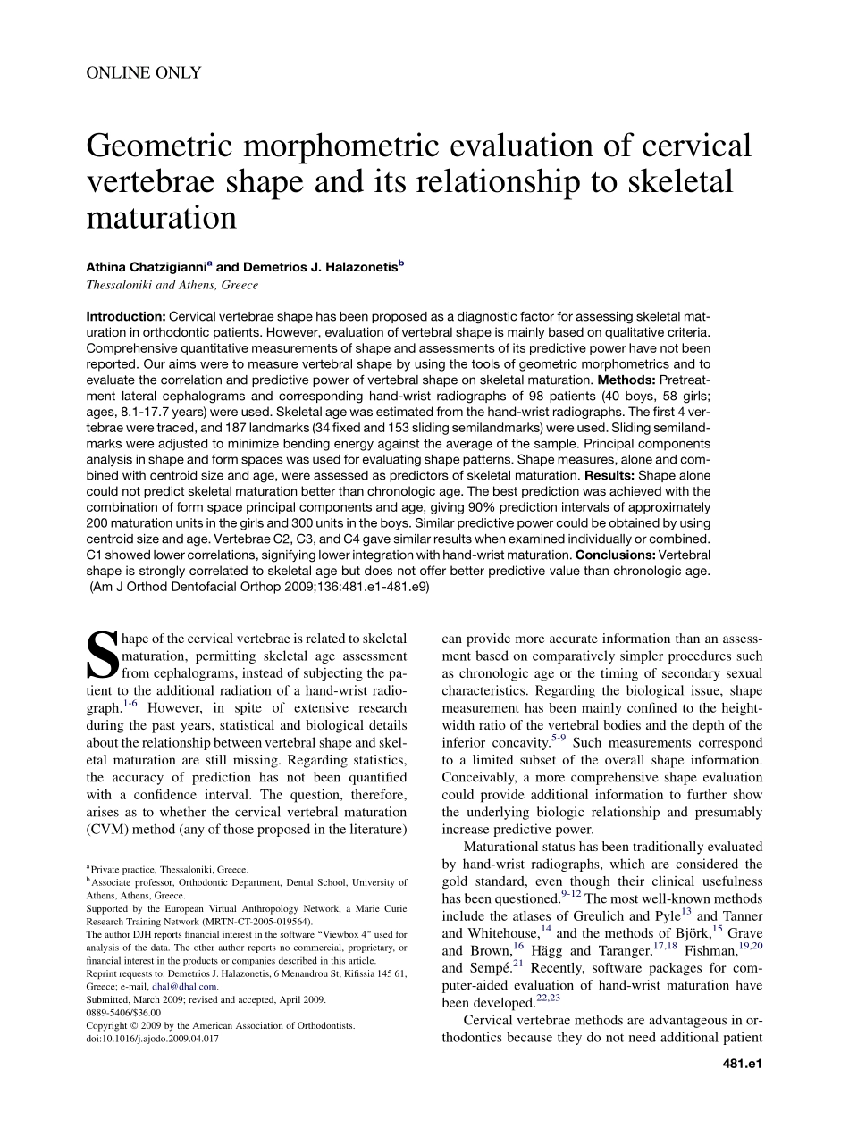 Chatzigianni_2009_American-Journal-of-Orthodontics-and-Dentofacial-Orthopedics_1.pdf_第1页