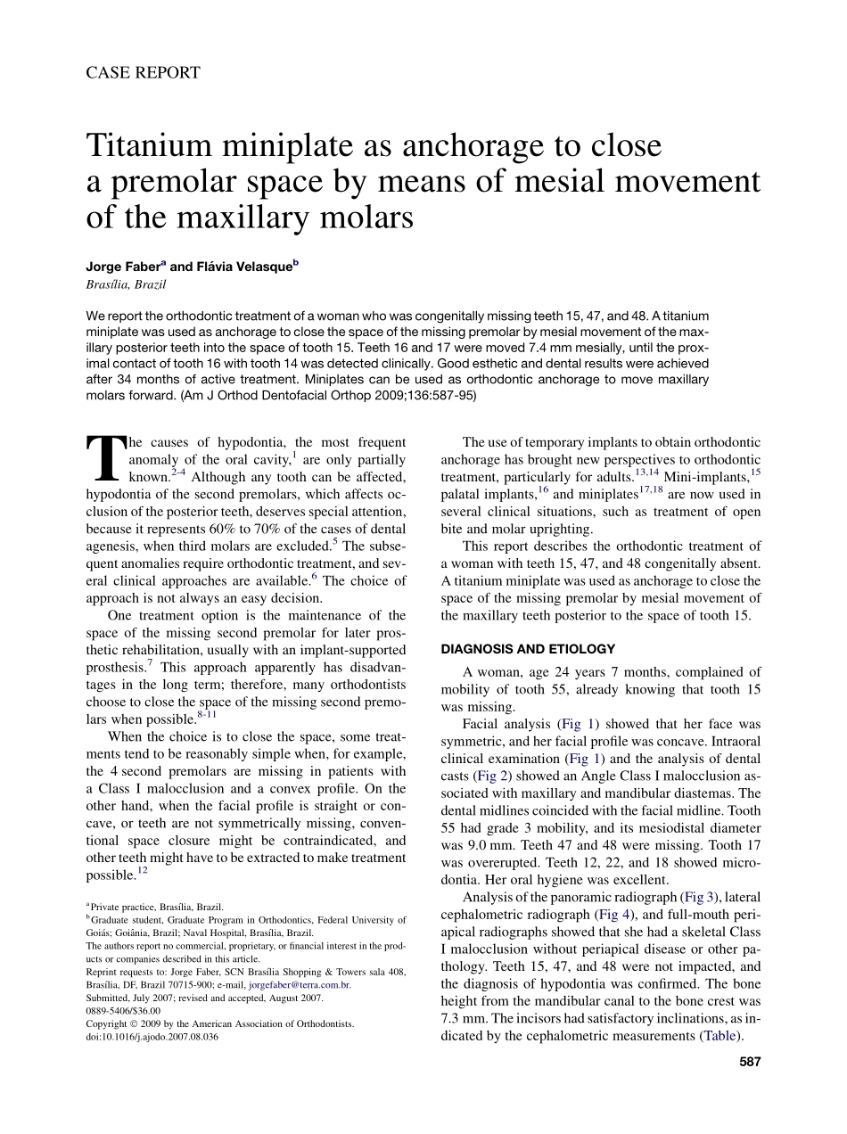 Faber_2009_American-Journal-of-Orthodontics-and-Dentofacial-Orthopedics.pdf_第1页