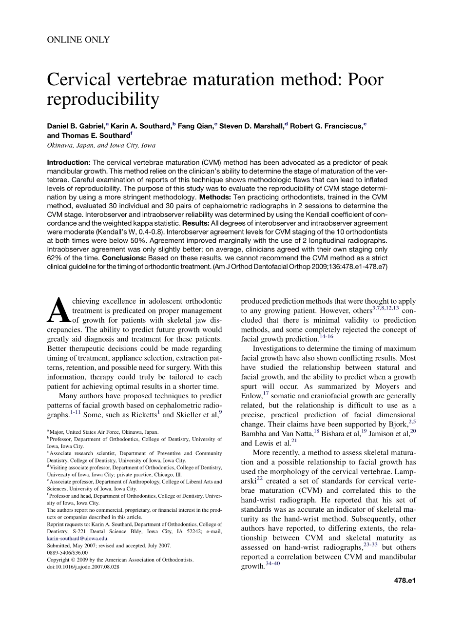 Gabriel_2009_American-Journal-of-Orthodontics-and-Dentofacial-Orthopedics_1.pdf_第1页