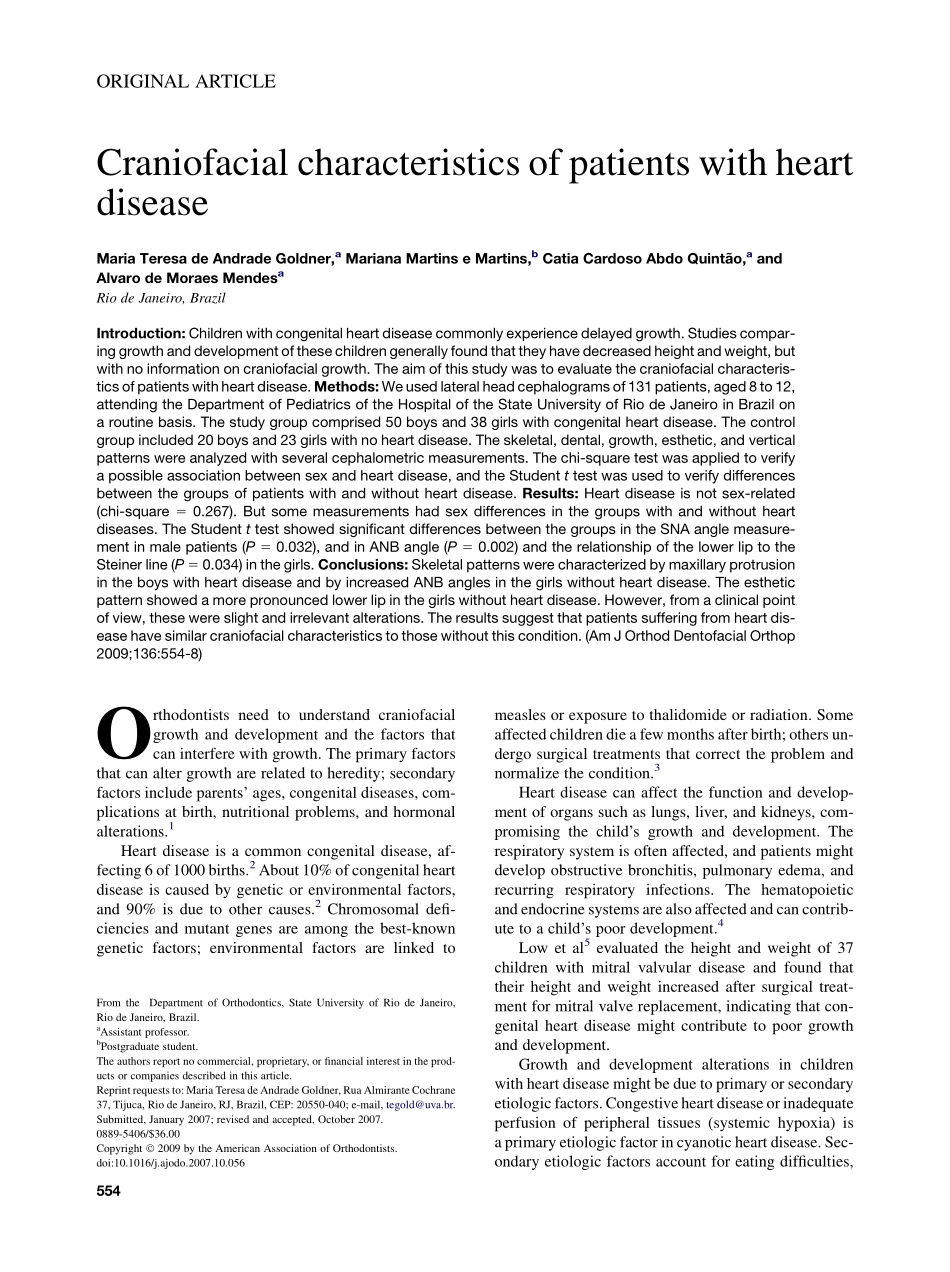 Goldner_2009_American-Journal-of-Orthodontics-and-Dentofacial-Orthopedics.pdf_第1页