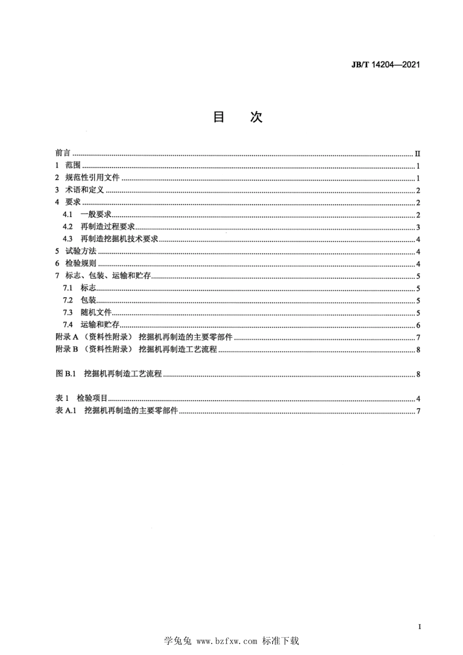 JBT 14204-2021 土方机械 再制造履带式液压挖掘机.pdf_第3页