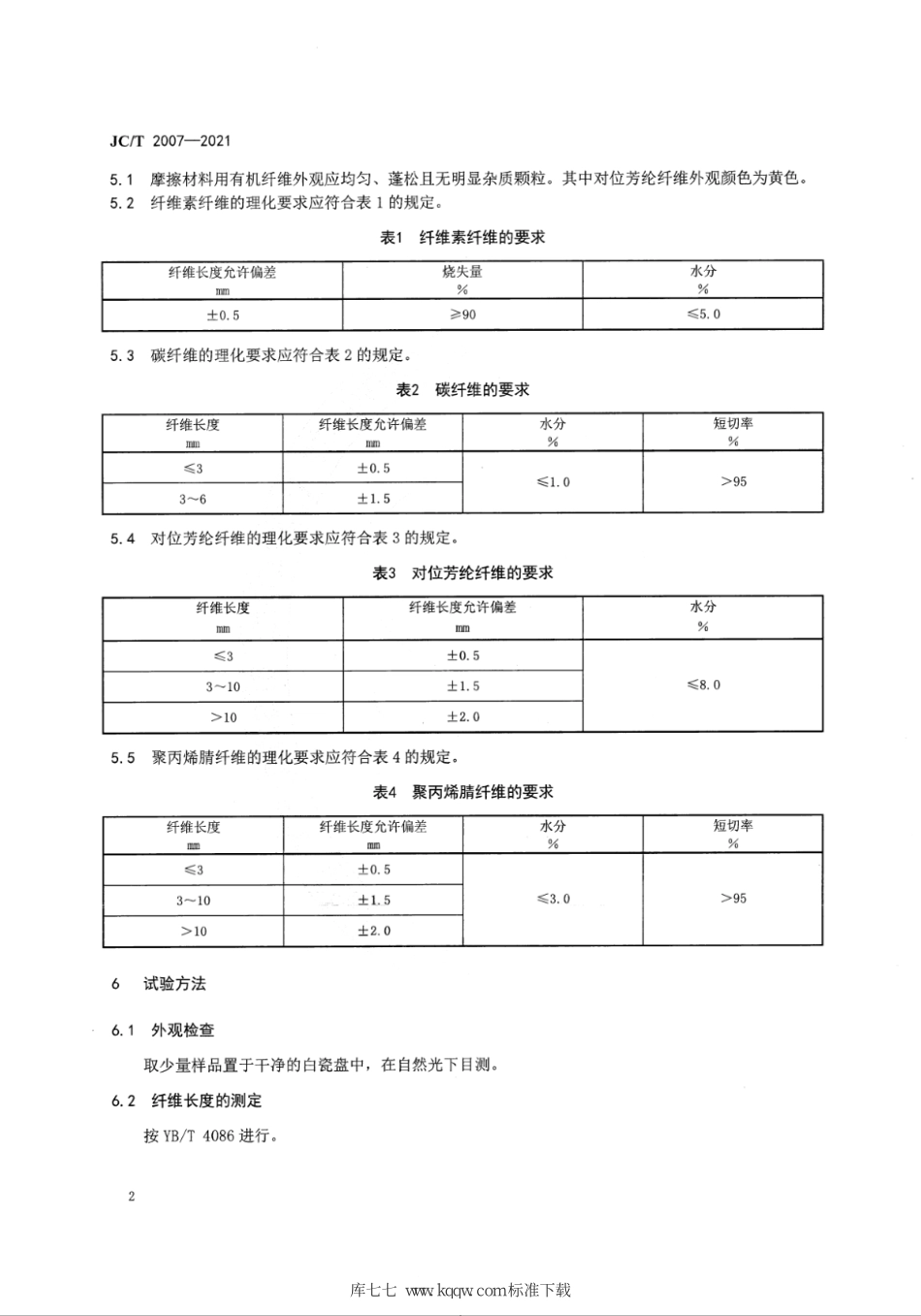 JC∕T 2007-2021 摩擦材料用有机纤维--------   .pdf_第3页