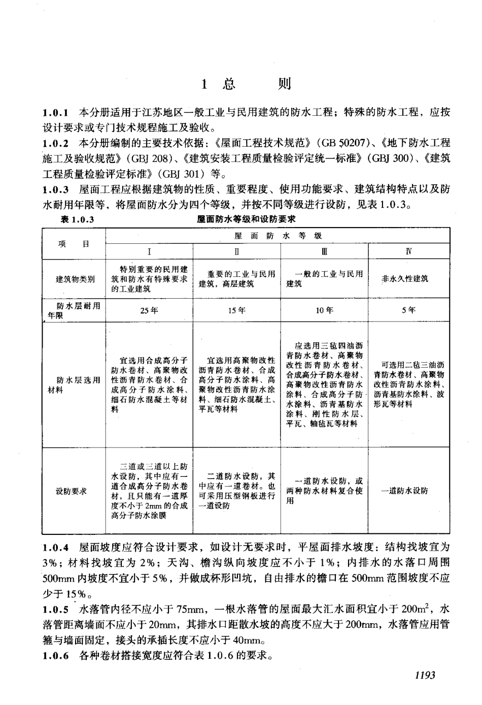 DB32 302-1999 江苏省建筑安装工程施工技术操作规程 防水工程--------  .pdf_第2页