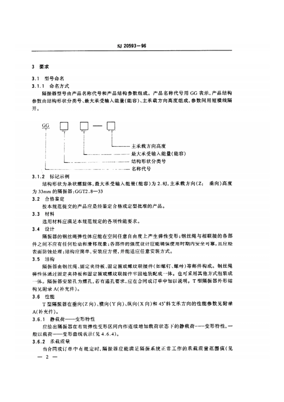 SJ 20593-1996全金属钢丝绳隔振器通用规范.pdf_第3页