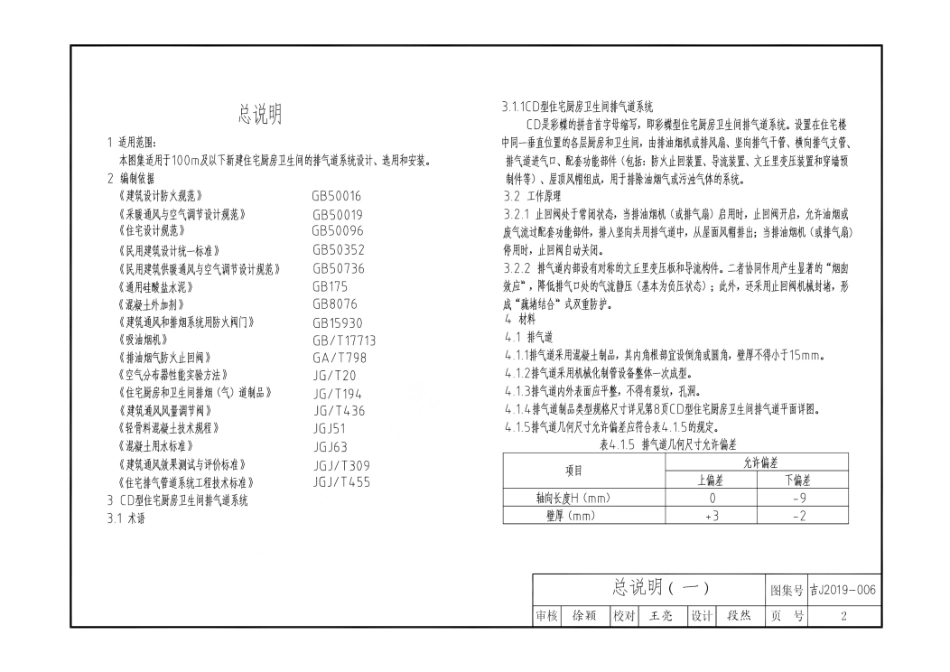 吉J2019-006 CD型住宅厨房卫生间排气道--------   .pdf_第2页