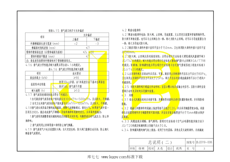 吉J2019-006 CD型住宅厨房卫生间排气道--------   .pdf_第3页