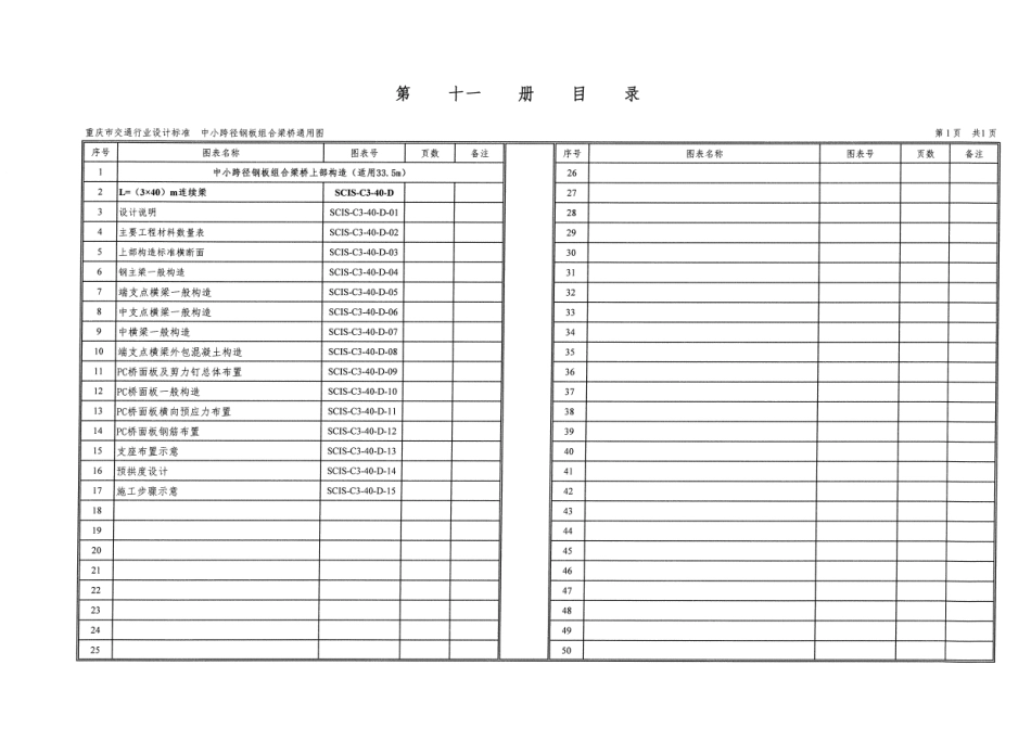 重庆市中小跨径钢板组合梁通用图 CQJTG∕T D08-2022 第十一分册--------  .pdf_第3页