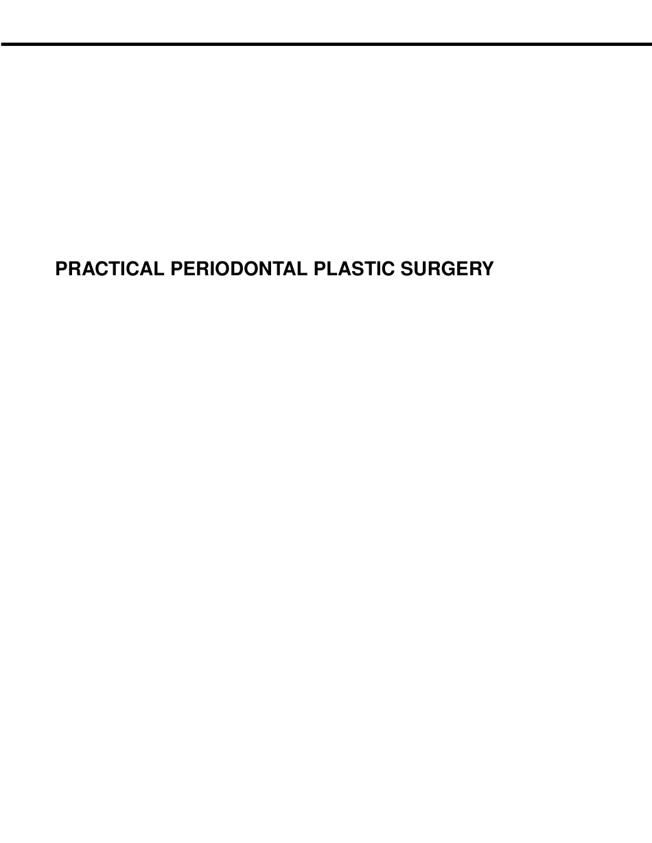 Practical Periodontal Plastic Surgery - S. Dilbart, M. Karima (Blackwell, 2006) .pdf_第2页