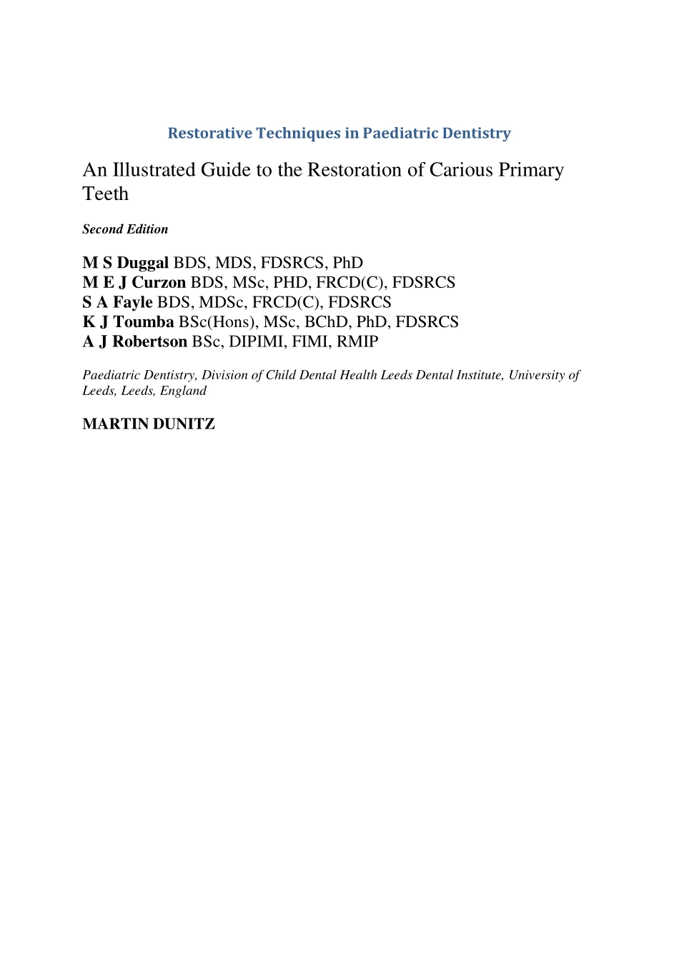 restorative_techniques_in_pediatric_dentistry.pdf_第1页