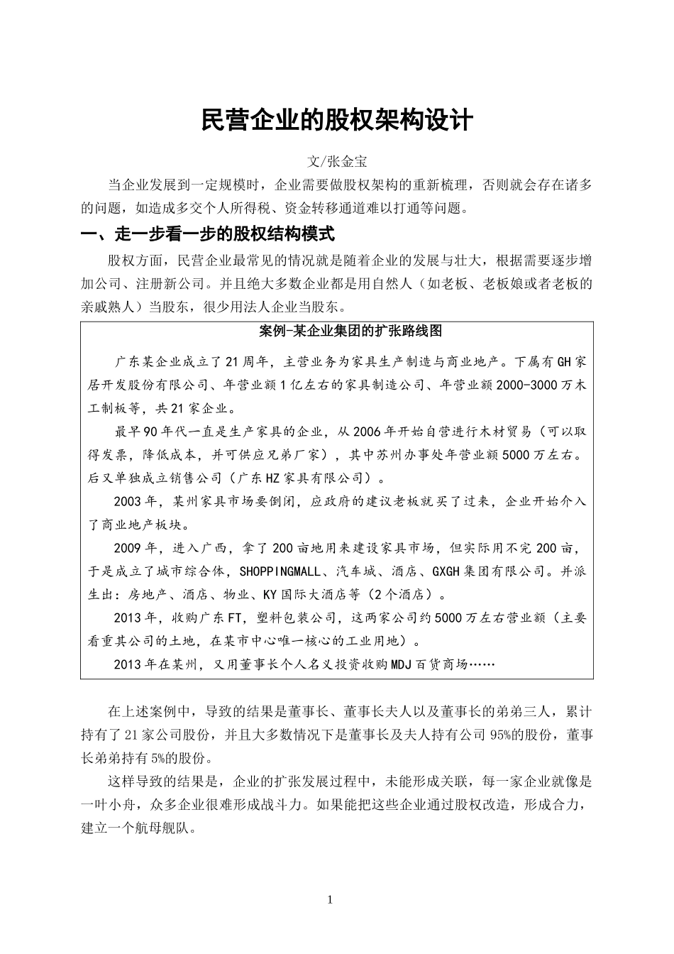 股权架构设计案例-_舞墨堂旗舰店.docx_第1页