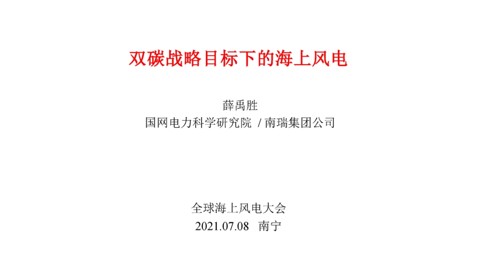 1薛禹胜-双碳战略目标下的海上风电.pdf_第1页