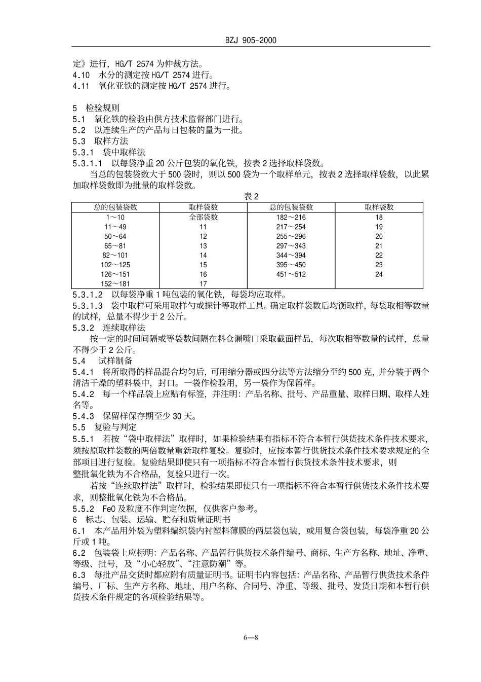 BZJ 905-2000 氧化铁.pdf_第2页