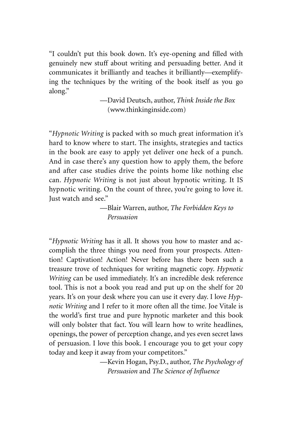 Hypnotic Writing - How To Seduce And Persuade Customers With Only Your Words.pdf_第3页