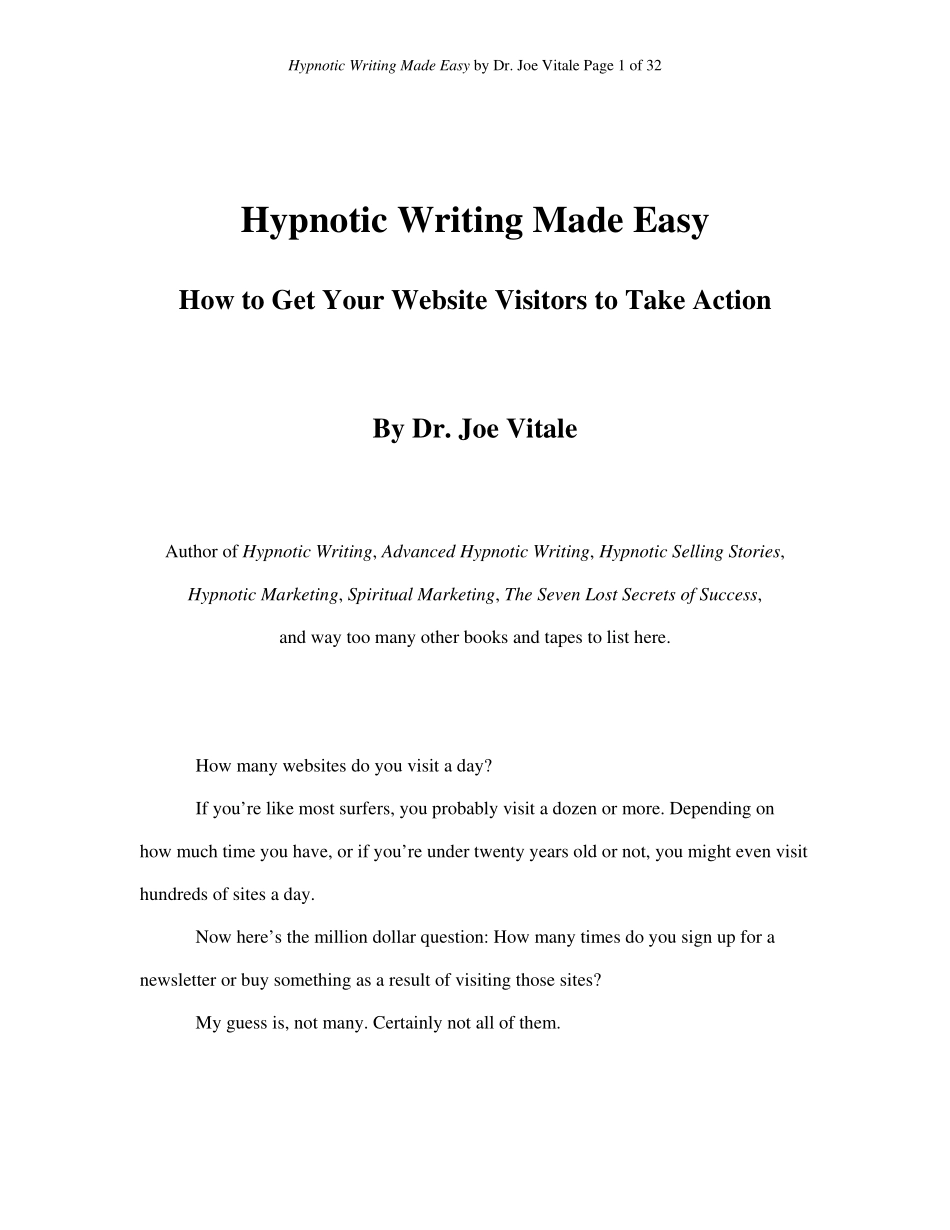 HypnoticWritingTheCourse-催眠写作初级.pdf_第1页