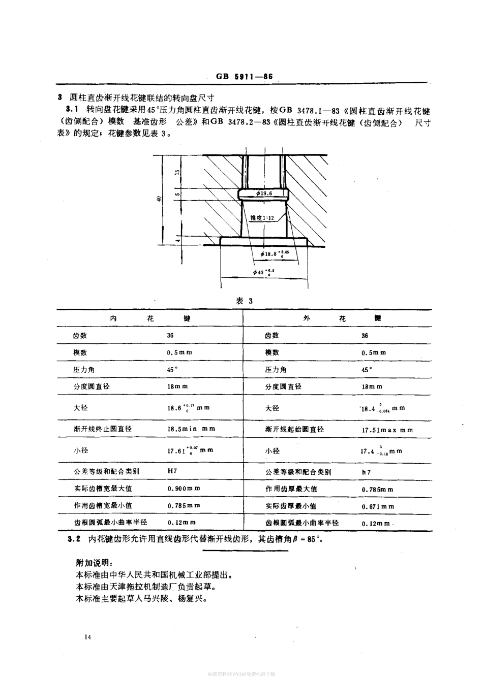 GB T 5911-1986 转向盘 尺寸.pdf_第3页