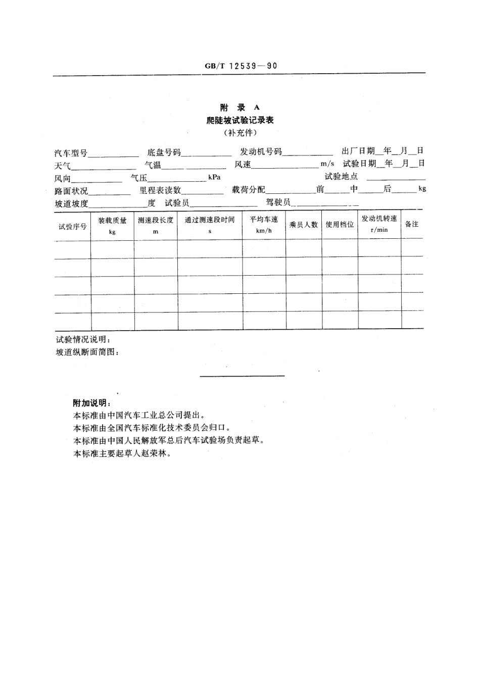 GB T 12539-90 汽车爬陡坡试验方法.pdf_第3页