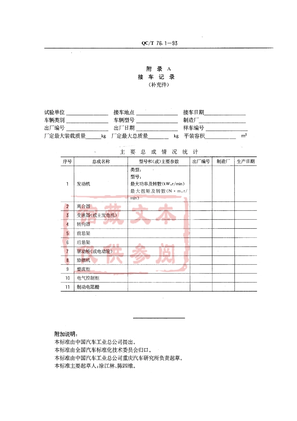 QC T 76.1-93 矿用自卸汽车试验方法 通则.pdf_第3页