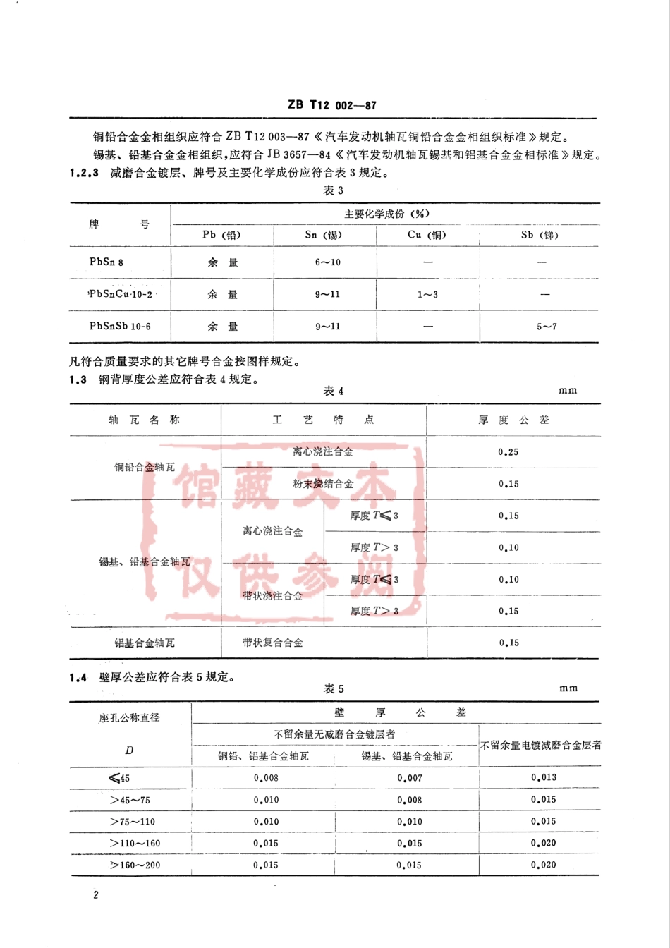 QC T 280-1999 汽车发动机主轴瓦及连杆轴瓦技术条件.pdf_第3页