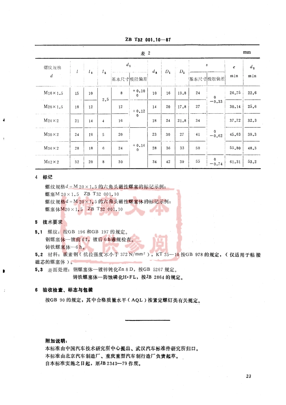 QC T 385-1999 六角头磁性螺塞.pdf_第3页