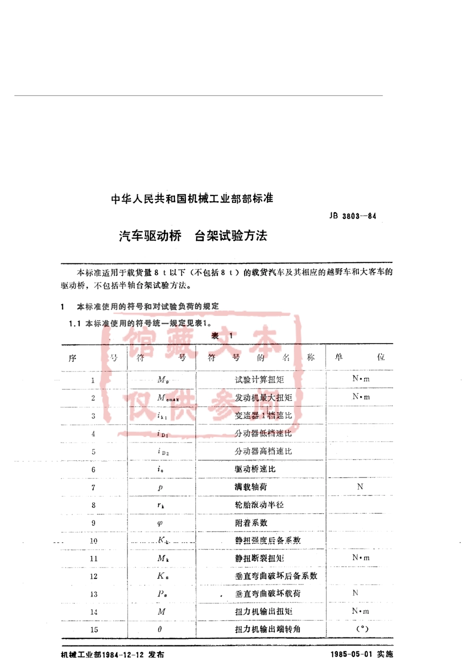 QC T 533-1999 汽车驱动桥 台架试验方法.pdf_第2页