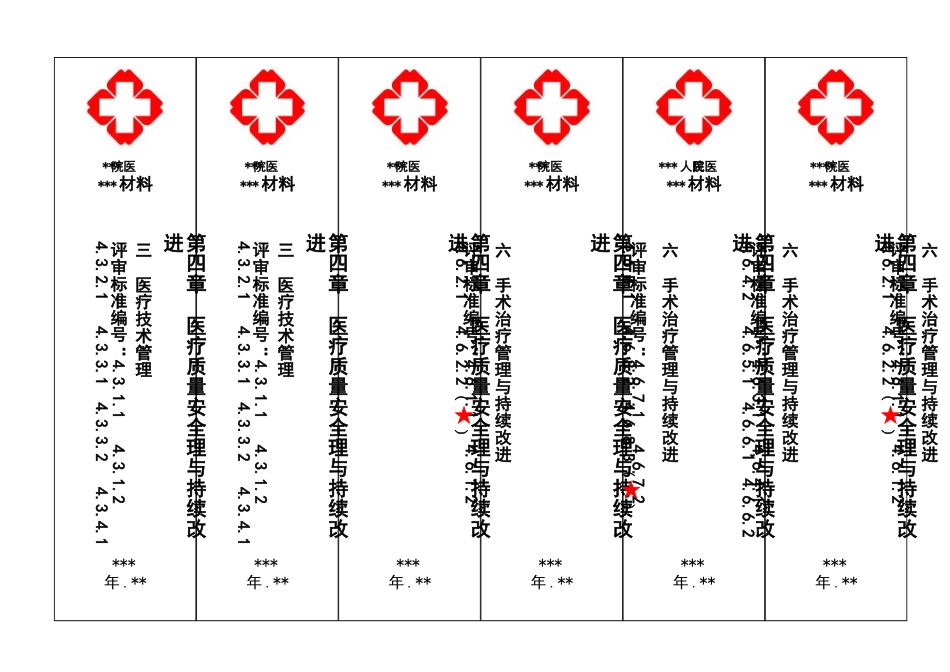 01医院等级评审评审文件盒标签模板.doc_第1页