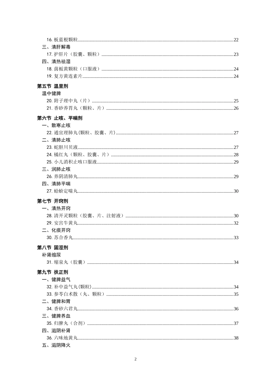 国家基本药物临床应用指南（中成药）2009年版基层部分(1).doc_第2页