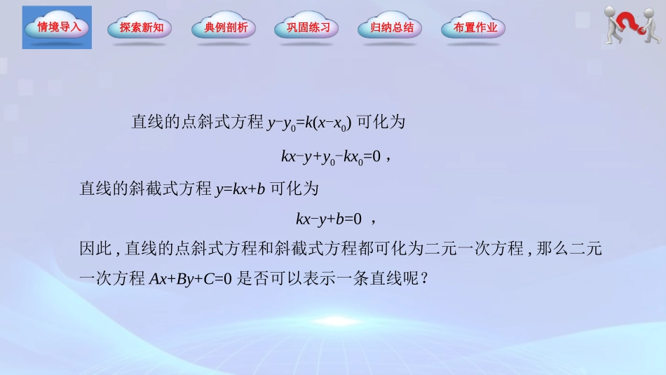 6.2.3 直线的一般式方程（同步课件）-【中职专用】2023-2024学年高一数学同步精品课堂（高教版2021·基础模块下册）.pptx_第3页