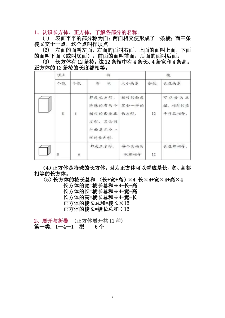 【北师大】五数（下册）知识点归纳15页(1).doc_第2页