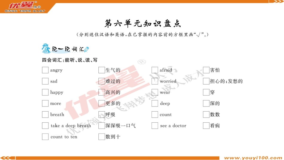 Unit 6 单元知识盘点(1).ppt_第1页