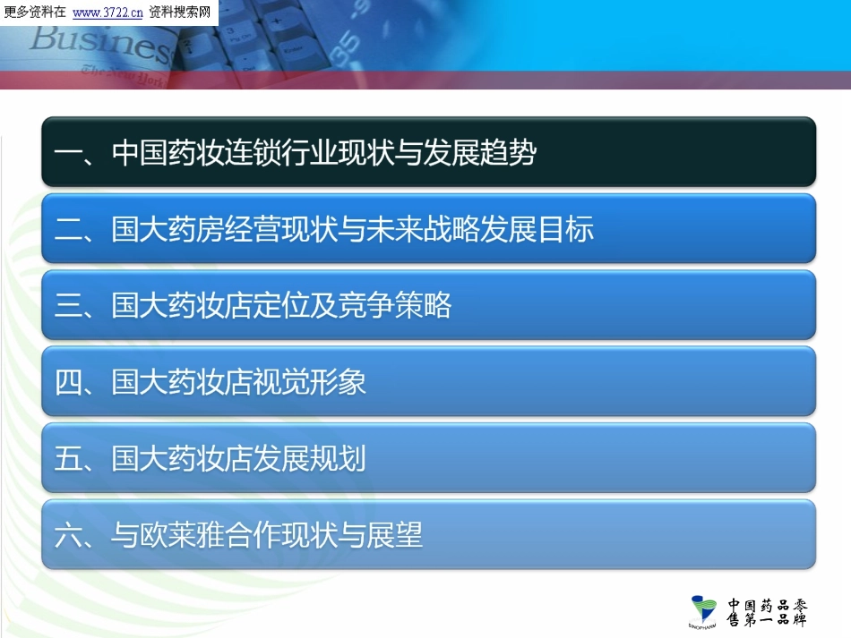 国药控股国大药房有限公司化妆品店战略规划方案（PPT 45页）.ppt_第2页