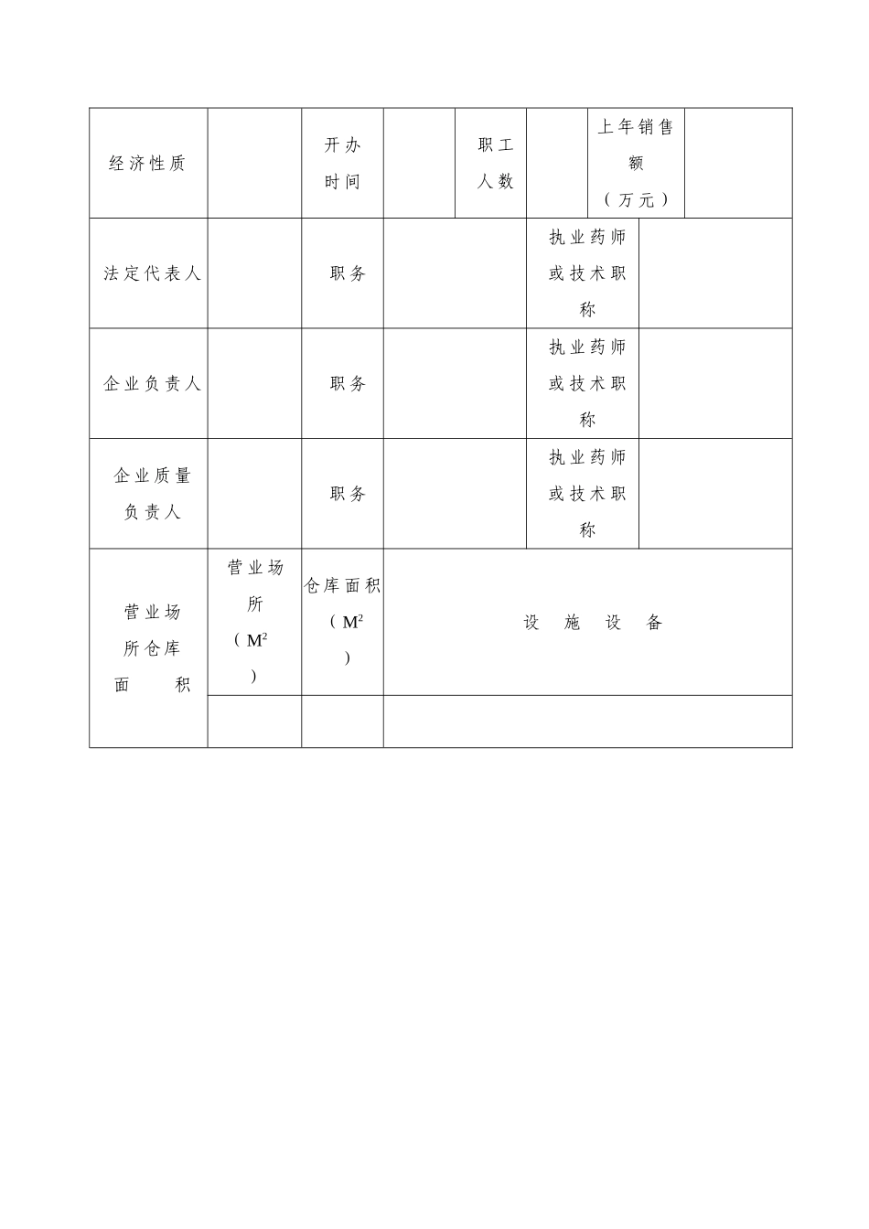 药品经营质量管理规范认证申请书(零售).doc_第3页