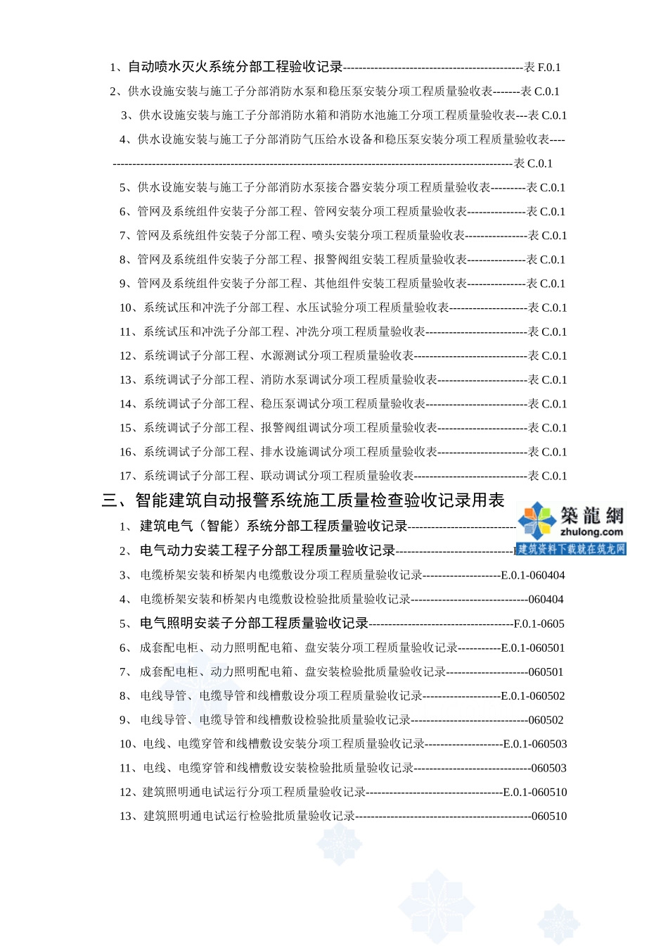 建筑消防安装工程施工质量检查验收记录交工资料表格.doc_第3页