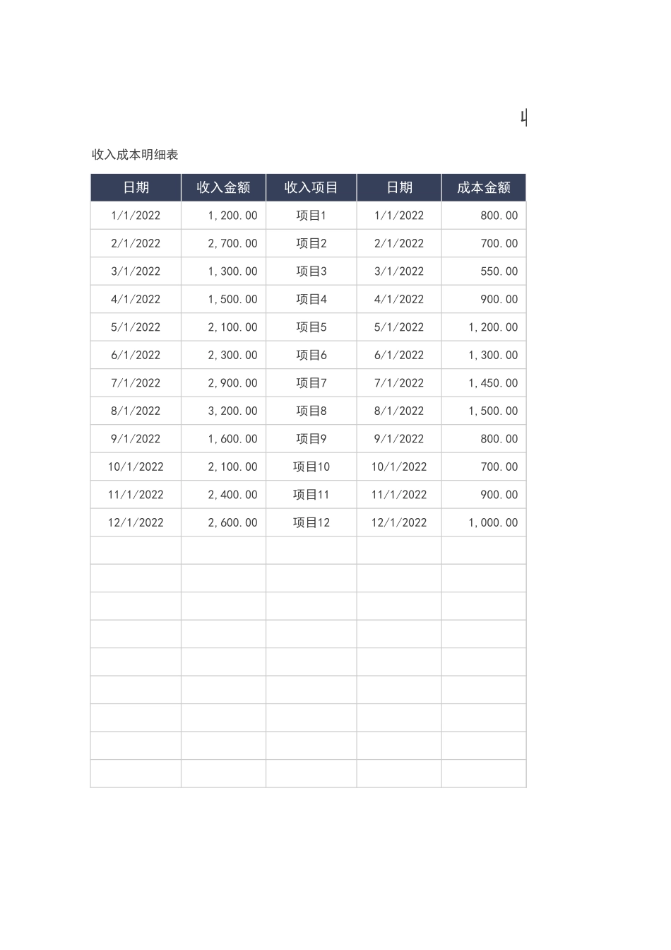 67-利润表-收入成本数据统计表.xlsx_第3页