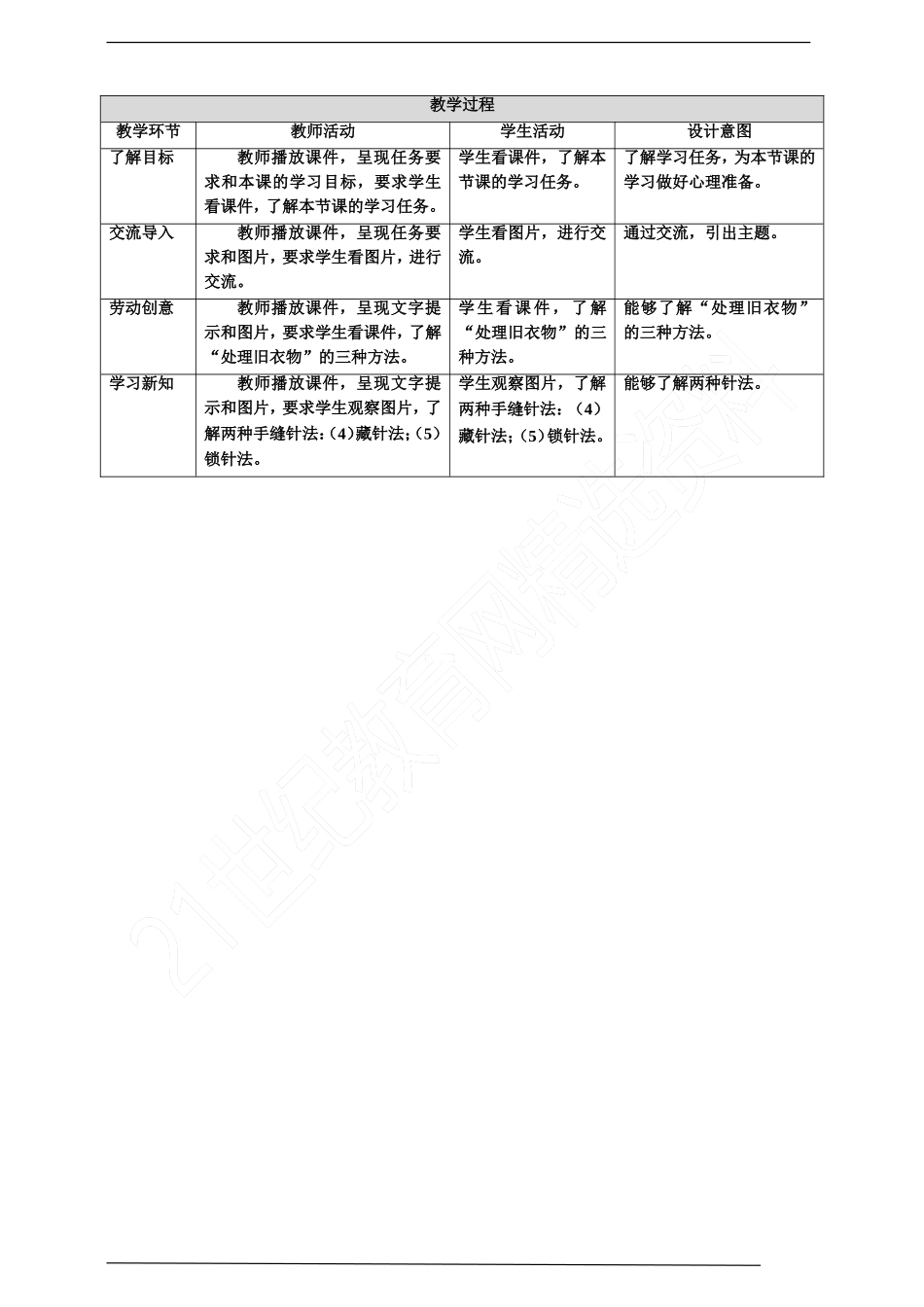 【核心素养目标】浙教版劳动三上项目一 任务三《旧衣物 作用多》 教案.doc_第2页