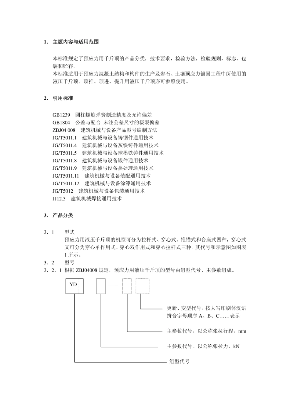 JG／T5028-93 预应力用液压千斤顶.pdf_第2页