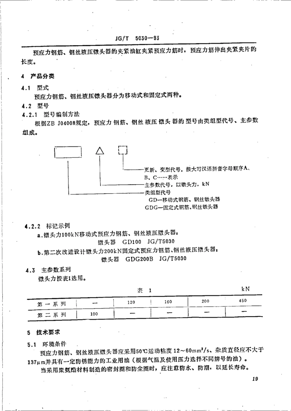 JG_T 5030-1993 预应力钢筋、钢丝液压镦头器 (1).pdf_第2页