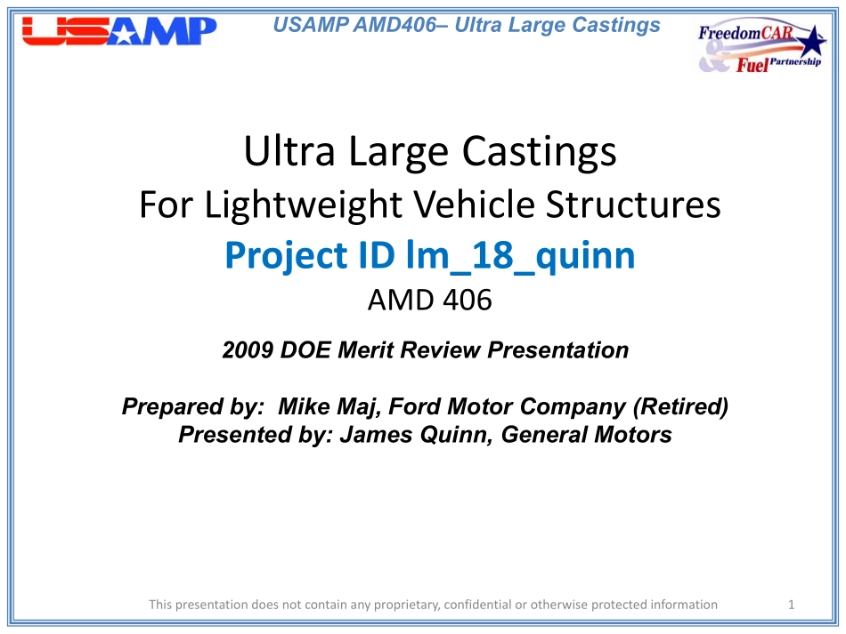 Ultra Large Castings for vehicle.pdf_第1页