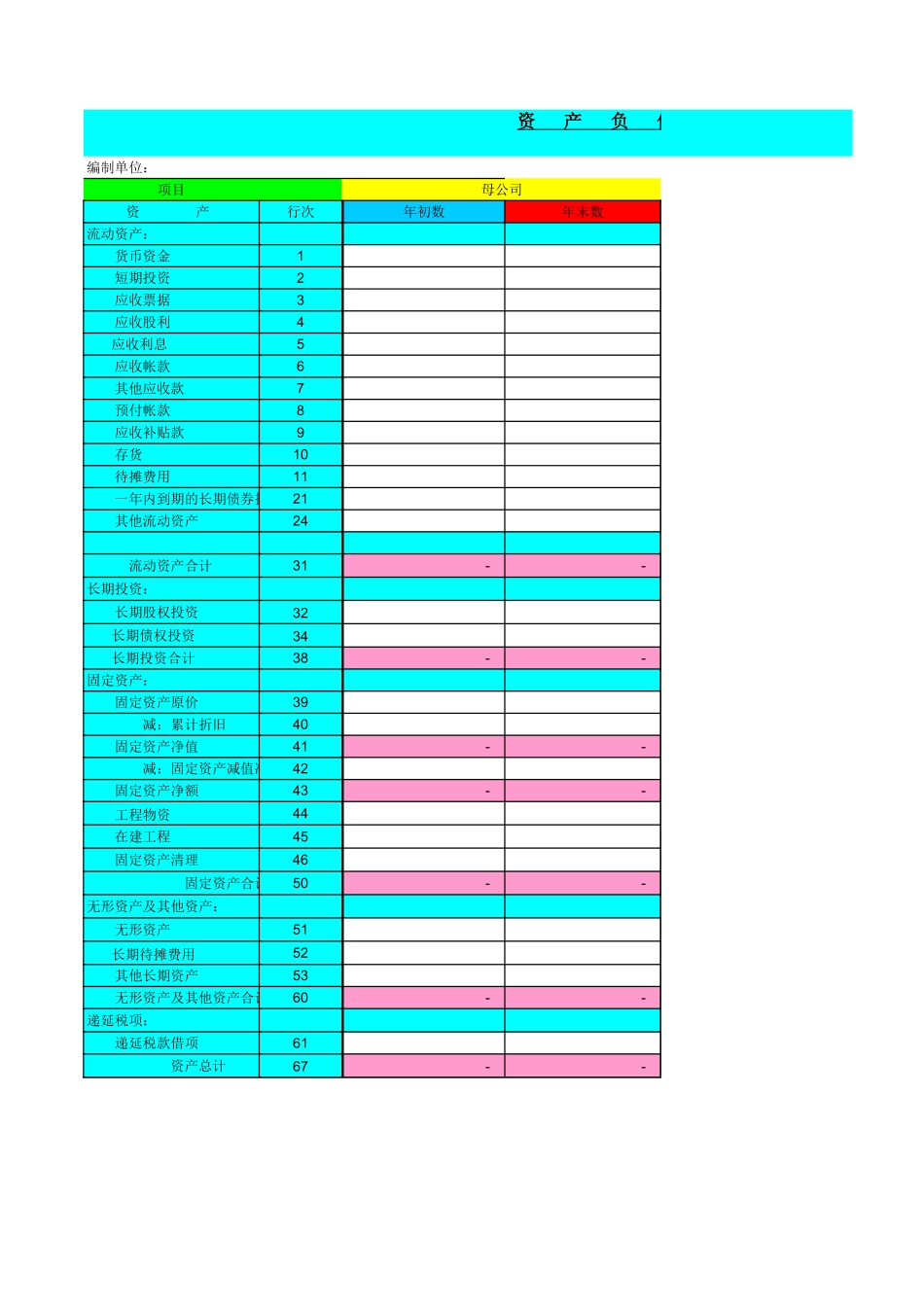 财务报表担保公司自动生成2008.xls_第3页